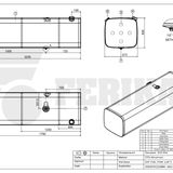 Kuro bakas DAF 845L 620x675x2220 - 1673120, 1681830, 1378078, 1348451, 1685565, 1450367